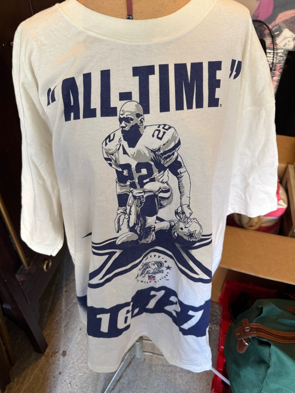 Reebok White and Navy "ALL-TIME" Graphic Short Sleeve Tee